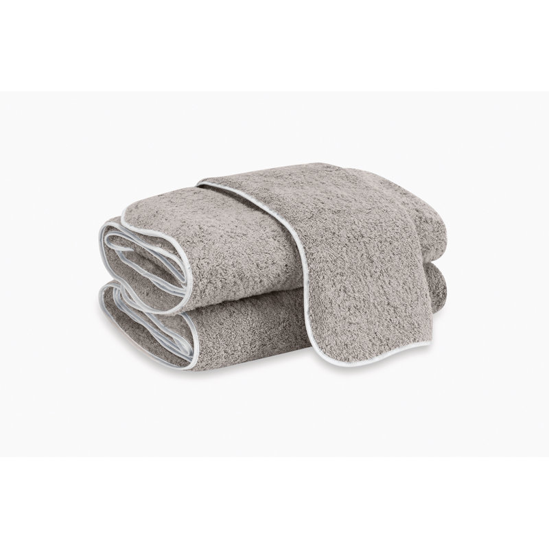 Cairo Wave Bath Sheet, Pearl/white