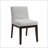 Gray Linen Side Chair