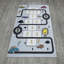 Tapis de couloir pour chambre de jeu infroissable en coton-1107986598