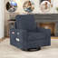 Chaise d'appoint pivotante carrée avec accoudoirs larges-1402026314-1402026312