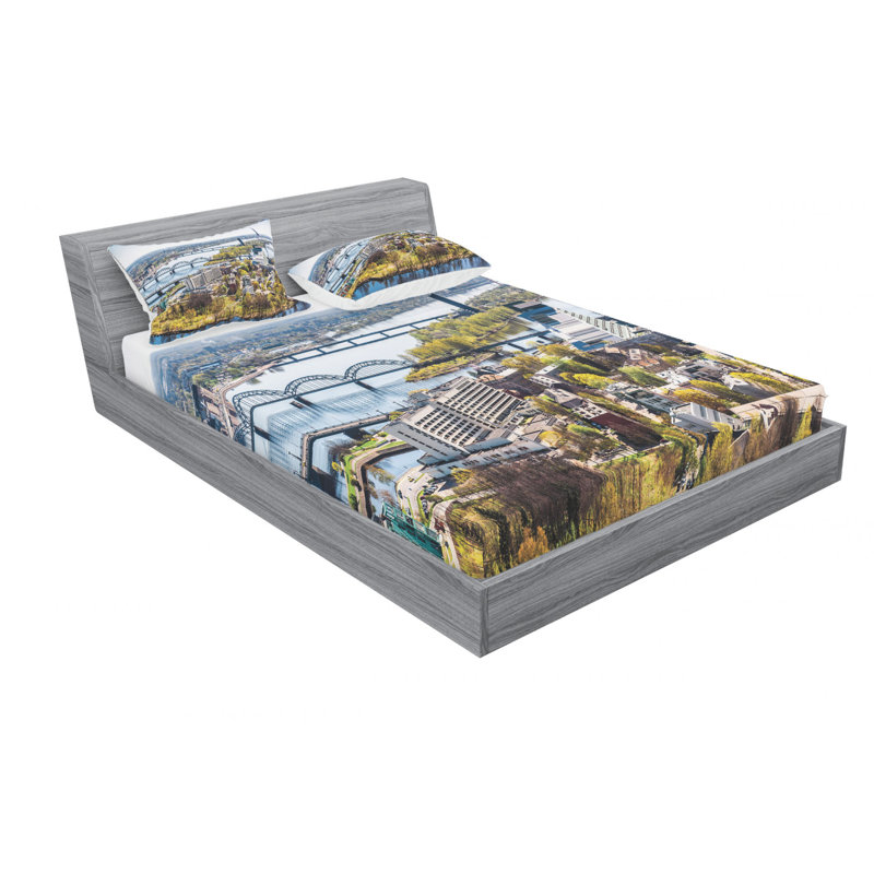 Microfiber Sheet Set, Queen Sheet Set with Fitted Sheet