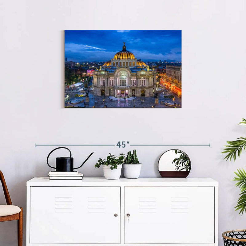 Palais des beaux-arts de Nicci au Mexique, H 20 po x l 30 po