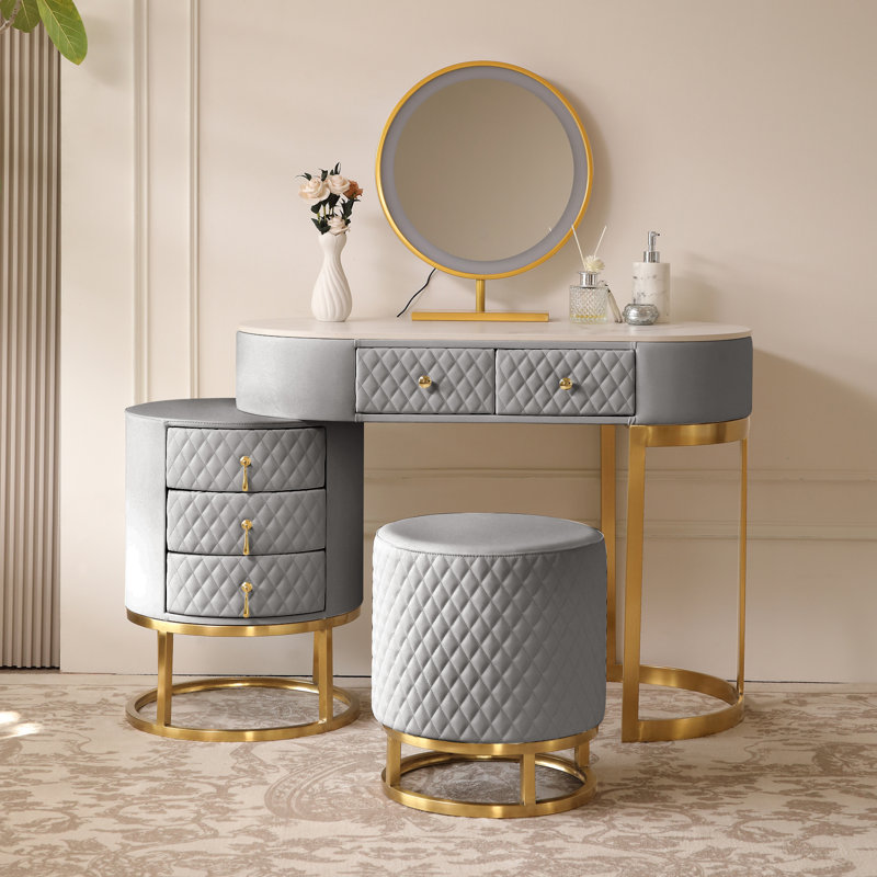 Coiffeuse Amnon, Gris