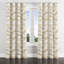 Rideaux modernes pour chambre à coucher - Rideau à œillets rayé beige à vagues - 1 panneau-1112602044-1112602046