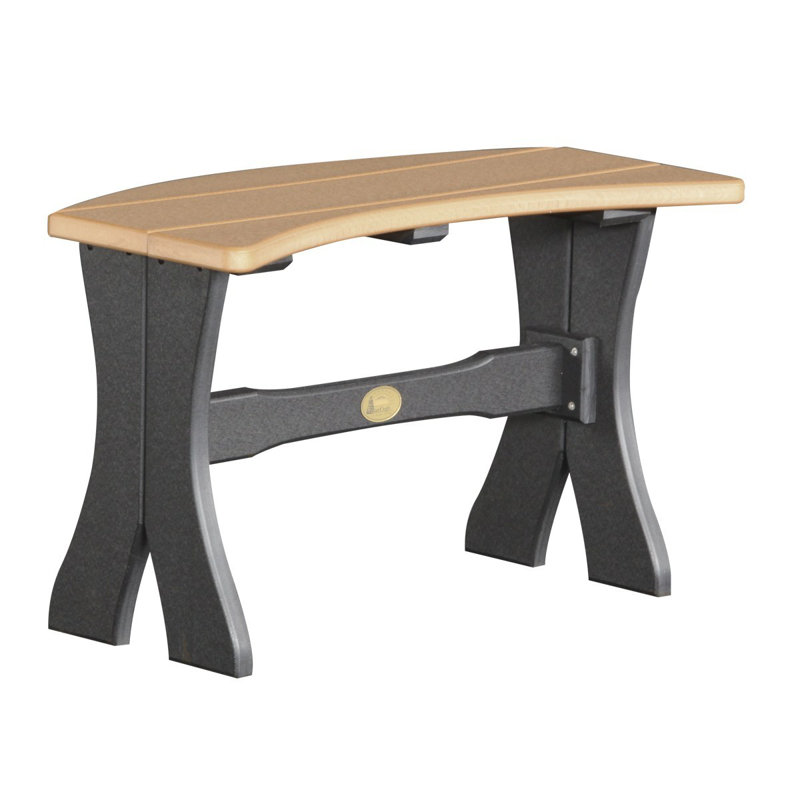 Banc de pique-nique en plastique Aiko Classic, Cèdre/noir