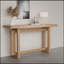 Console d'entrée en panneau de fibres à densité moyenne 59,05 pouces pour couloir, derrière le canapé, salon, vestibule, assemblage facile, chêne