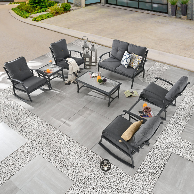 8-Piece conversation set, Dark Gray