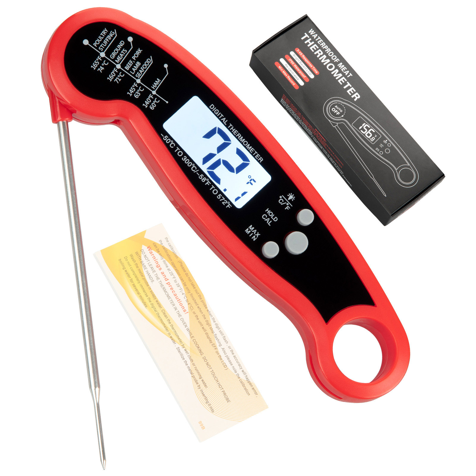 Sangdo Instant Read Digital Meat Thermometer | Wayfair