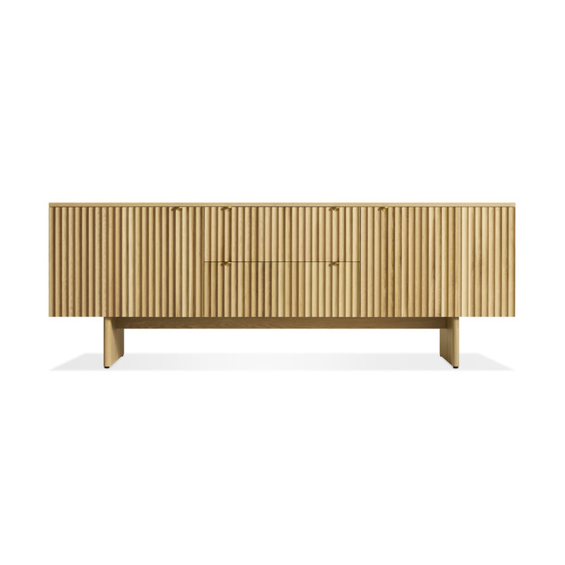Murmur 80'' W Solid Wood Sideboard, White Oak