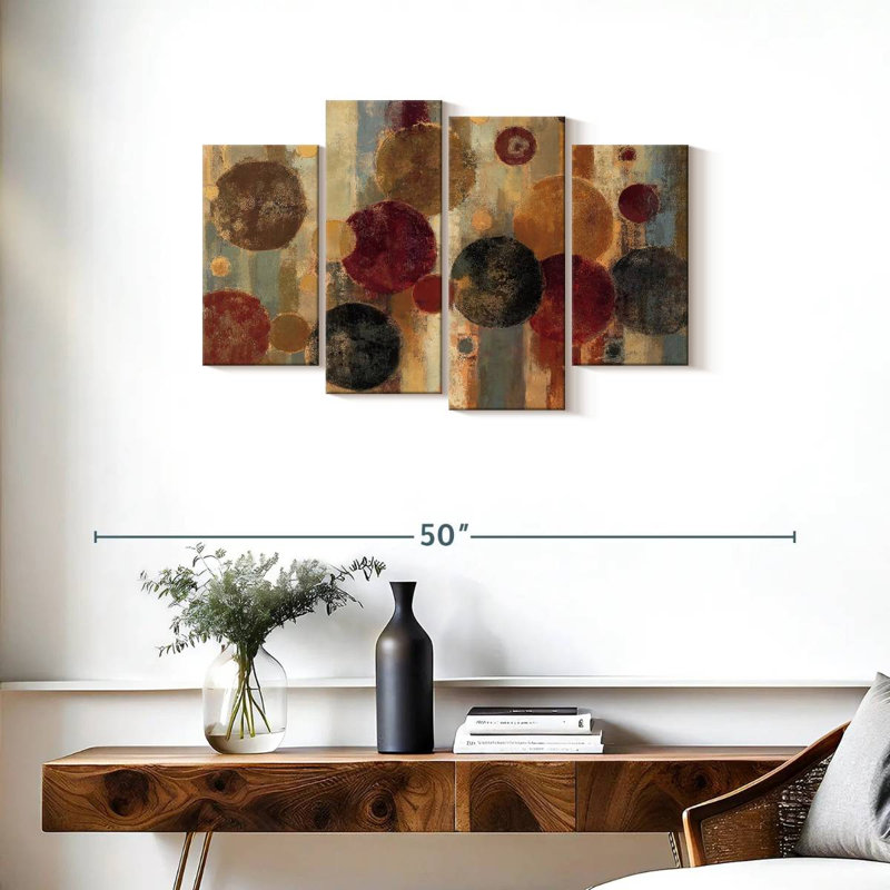 Pendule, reproduction d'art sur toile, H 22 po x l 36 po x P 1 po