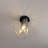 Contemporary Fusion Glass Ceiling Light Metal Semi Flush Mount Indoor Classical Lighting Fixture For Kitchen Above Table,Entryway,Hallway,Cloak Room, Bathroom Hotel Aisle LED Bulb Inside-116098721