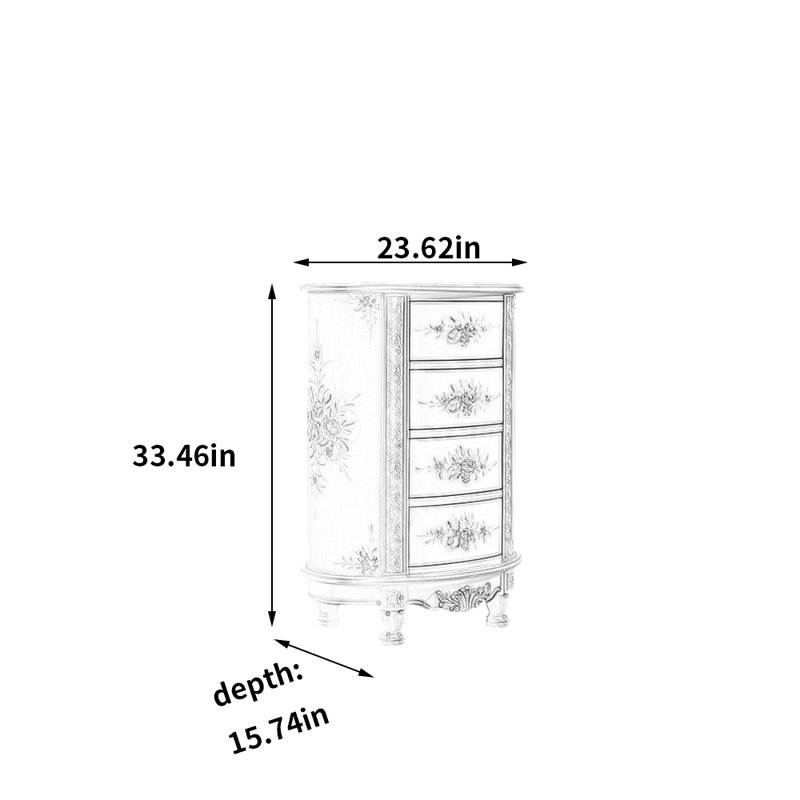 Commode d'appoint en bois massif