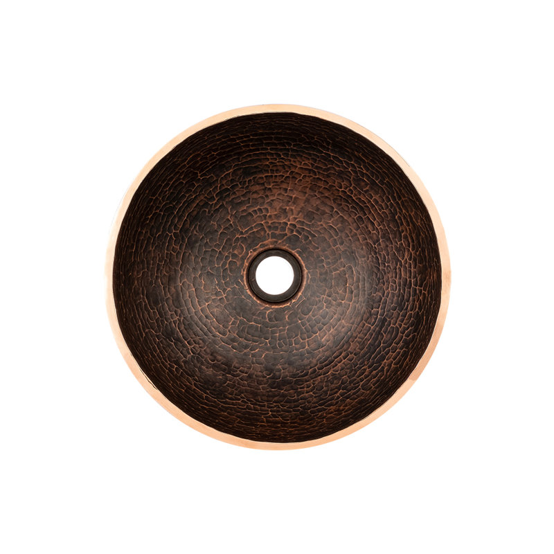 Premier Copper Products BSP5_PV13RDB-P Bathroom Sink And Drain Package