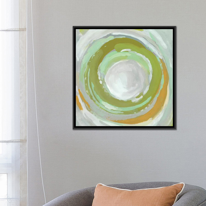 « calcul i », reproduction d’impression sur toile tendue, H 18 po x l 18 po x P 1,5 po, Toile avec cadre noir, Pas de tapis