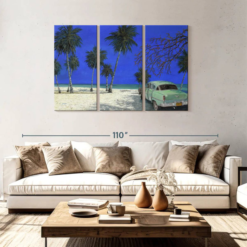 Una Macchina A Cuba, 48" H x 74" W