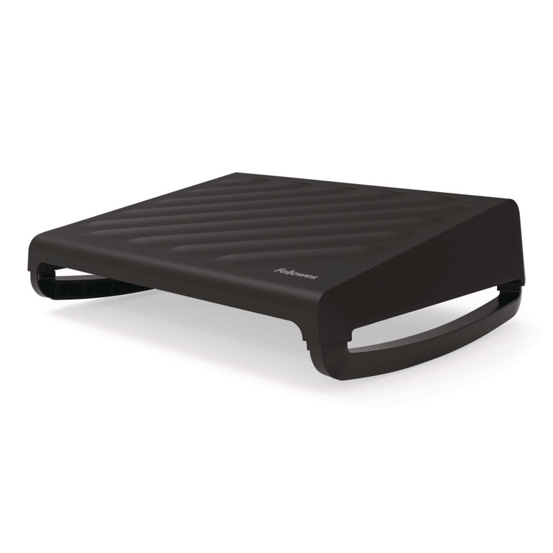 Breyta Black Adjustable Ergonomic Foot Rest with Textured Surface