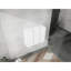 Armoire latérale 12 po, 3 portes, 3 portes, moderne, blanche, nombreuses options de rangement, fixation en douceur, choix