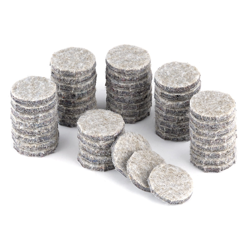 Eco Feltac® Felt Pad, 1.14" W x 1.14" D, Beige