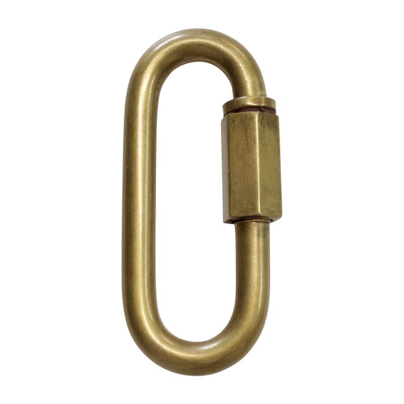 Chaîne à maillons rapides, Laiton antique, H 3,46 po x l 1,5 po x P 0,31 po