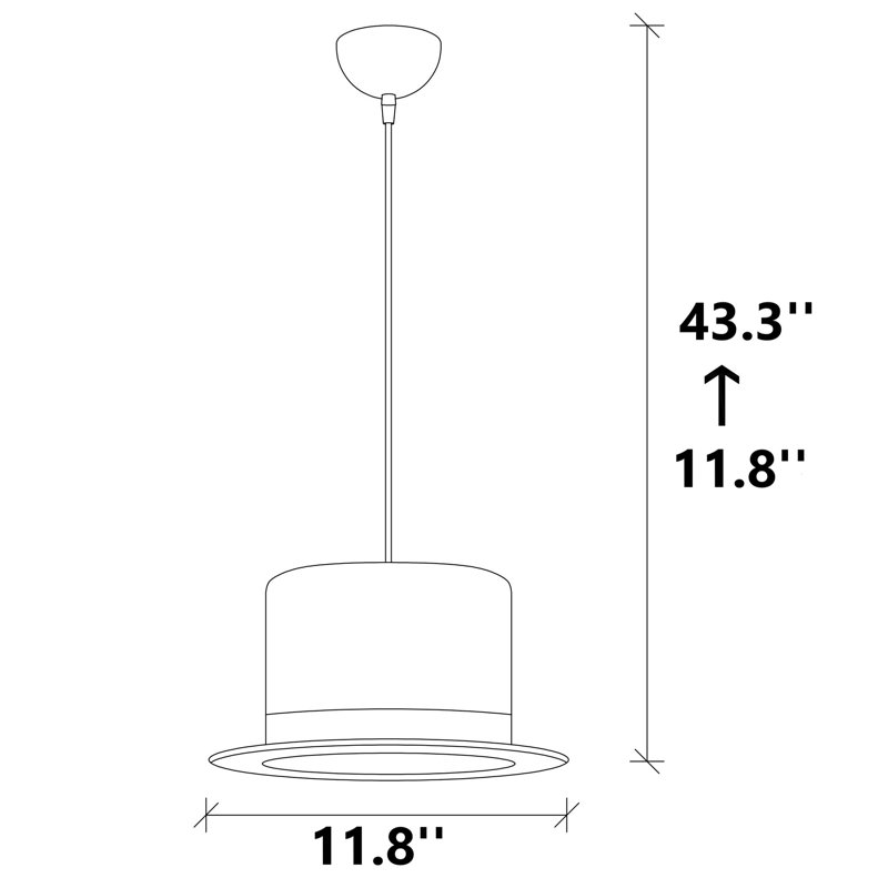 Luminaire suspendu 1 lumière Zaaki