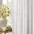 Karlita White Faux Silk Single 50x95" Blackout Window Curtain Panel-1279601411-1279601413