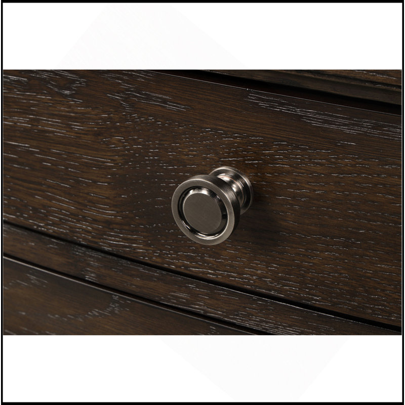 Two Drawer Nightstand Antique Brown