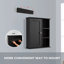 Armoire murale de salle de bain 23,6 po-1302165894