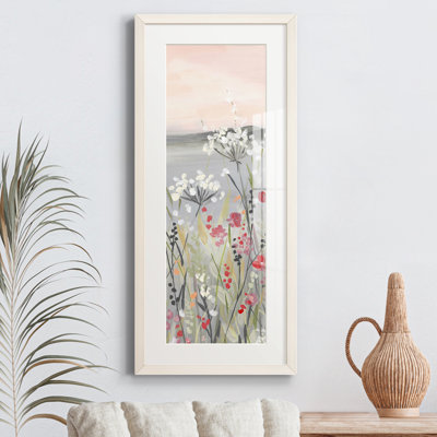 Peinture sur papier encadrée
