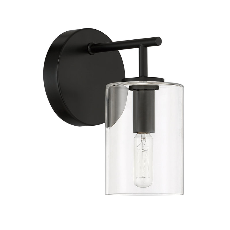 Aucuba Armed Sconce, Flat Black