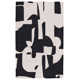 Handmade Abstract Black/ Cream Area Rug (8'X10')