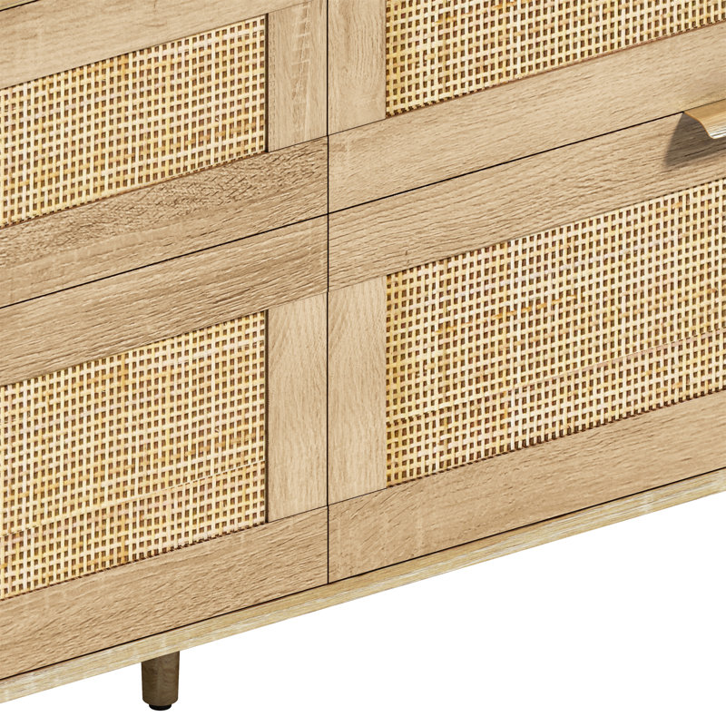 Commode 59 "en rotin avec tiroirs