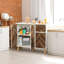Armoire décorative à 3 portes avec tablettes réglables-1264578429