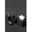 Couvre-boîte à mouchoirs carré noir mat