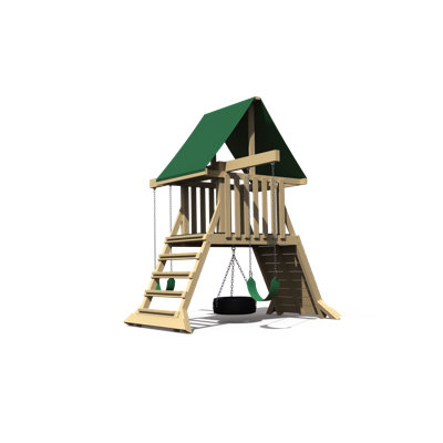 YardCraft Pine Swing Set with Swing(s)