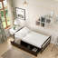 Lit plateforme simple avec deux tiroirs-1867701121
