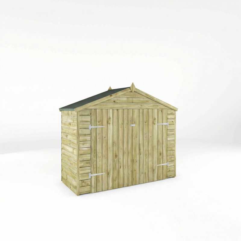 Mercia 3 x 7ft Overlap Apex Bike Store, Yes