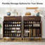 Armoire de rangement pour chaussures avec portes, armoire d'appoint