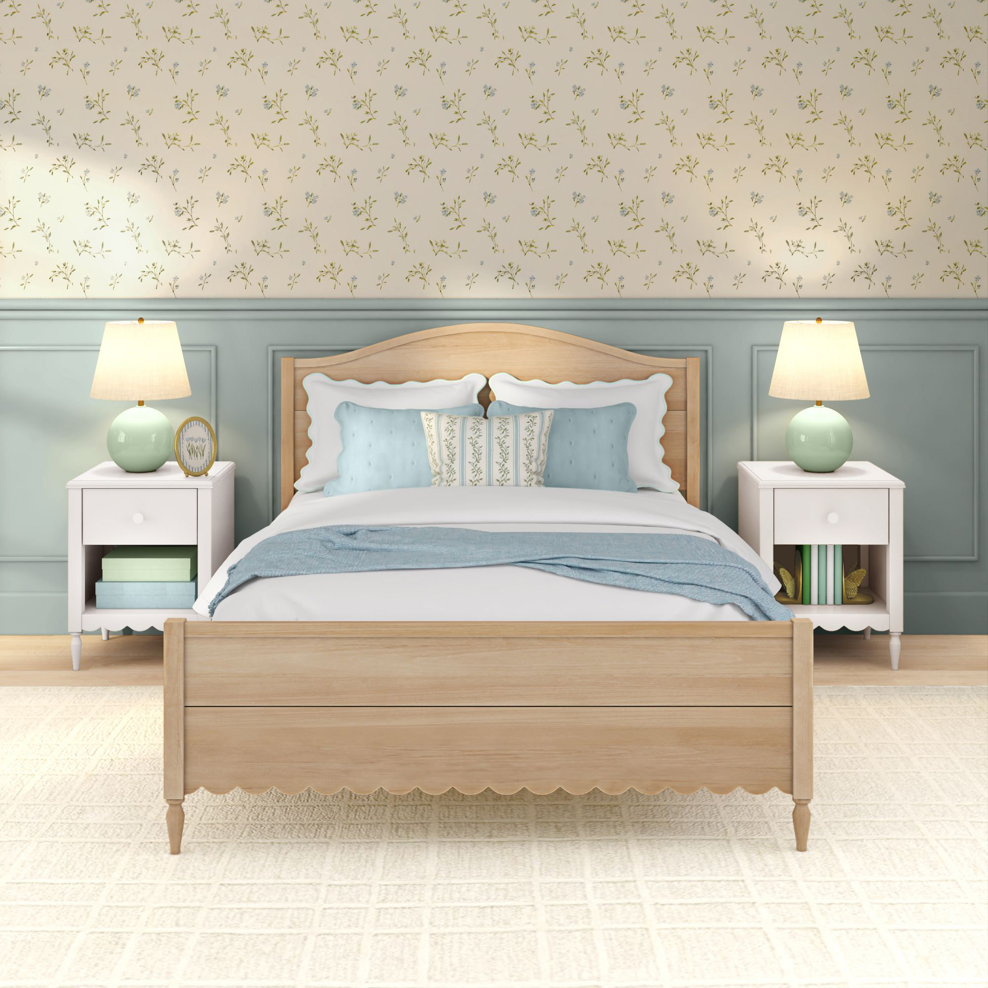 Charlotte Twin Single Bed, Blonde, Full