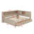 Daybed With Storage Shelves And 3 Drawers-1512725102