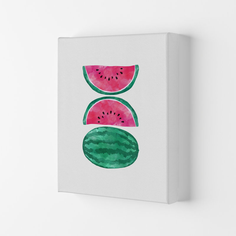 Watermelons - Print, 84.1cm H x 59.4cm W x 4cm D, Wrapped Canvas