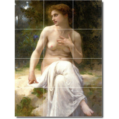 24" x 32" Ceramic Painting Decorative Mural Tile 8" x 8"