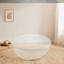 Plateau de table rond en verre trempé, transparent, 18,11 po, épaisseur 0,24 po