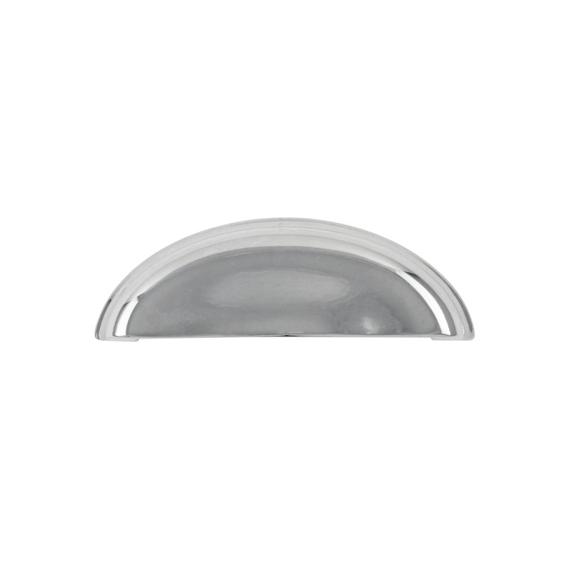 Fuller Collection - Poignée coupelle de 3 3/4 po chrome - Quincaillerie traditionnelle pour tiroirs et armoires