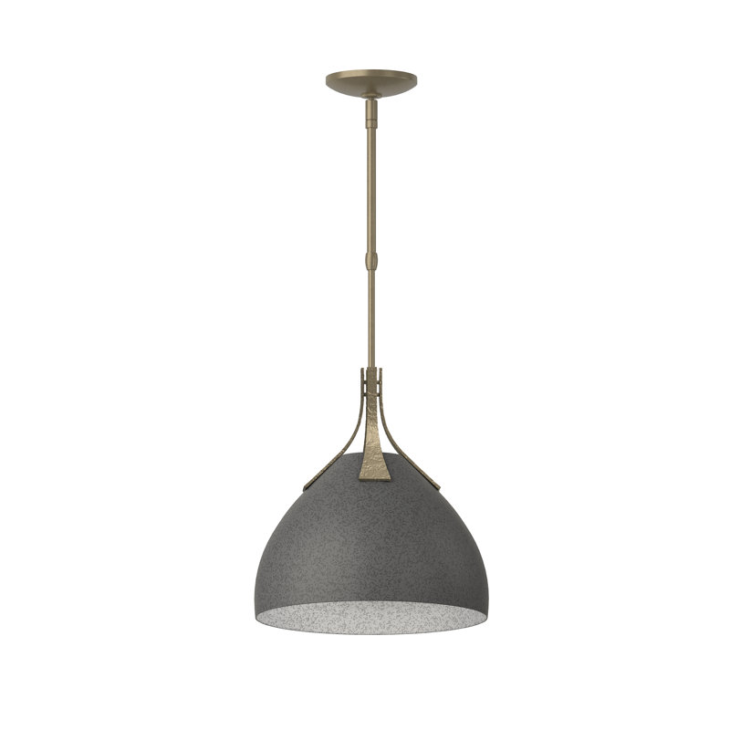 Summit 1 - Light Single Dome Pendant, Natural Iron, Soft Gold