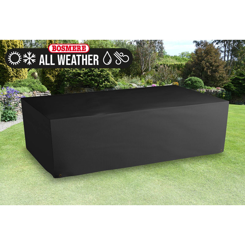 All-Weather Outdoor Table Cover, 71cm H x 260cm W x 260cm D
