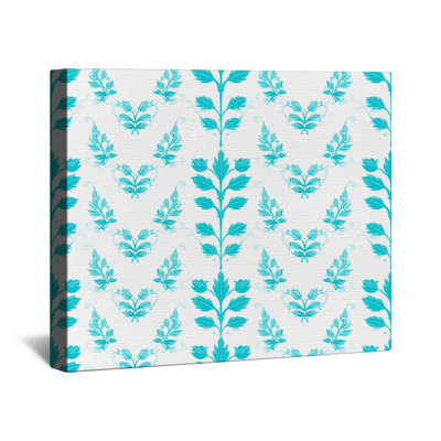 Toile tendue à motif floral de feuilles en plusieurs tailles
