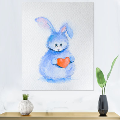 «Cute Funny Rabbit Bunny», reproduction de cadre photo sur toile