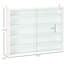 Vitrine blanche à 2 portes avec tablettes réglables