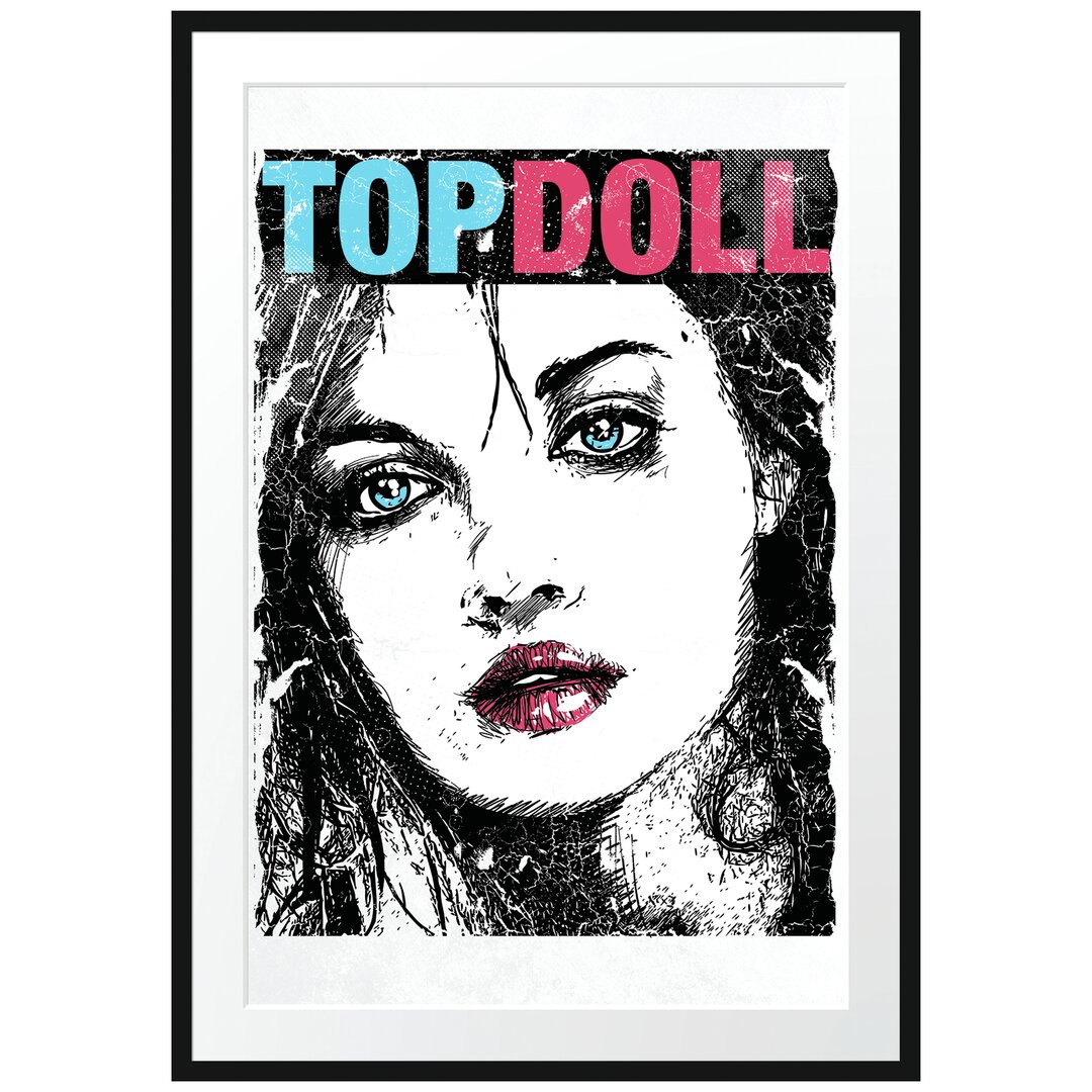 Gerahmtes Poster Top Doll Light