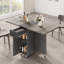 Table de salle à manger pliante pour 4 personnes, table de salle à manger extensible avec cadre en métal-1526924749-1526924751
